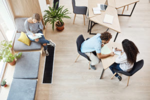 coworking spaces project, looking through information